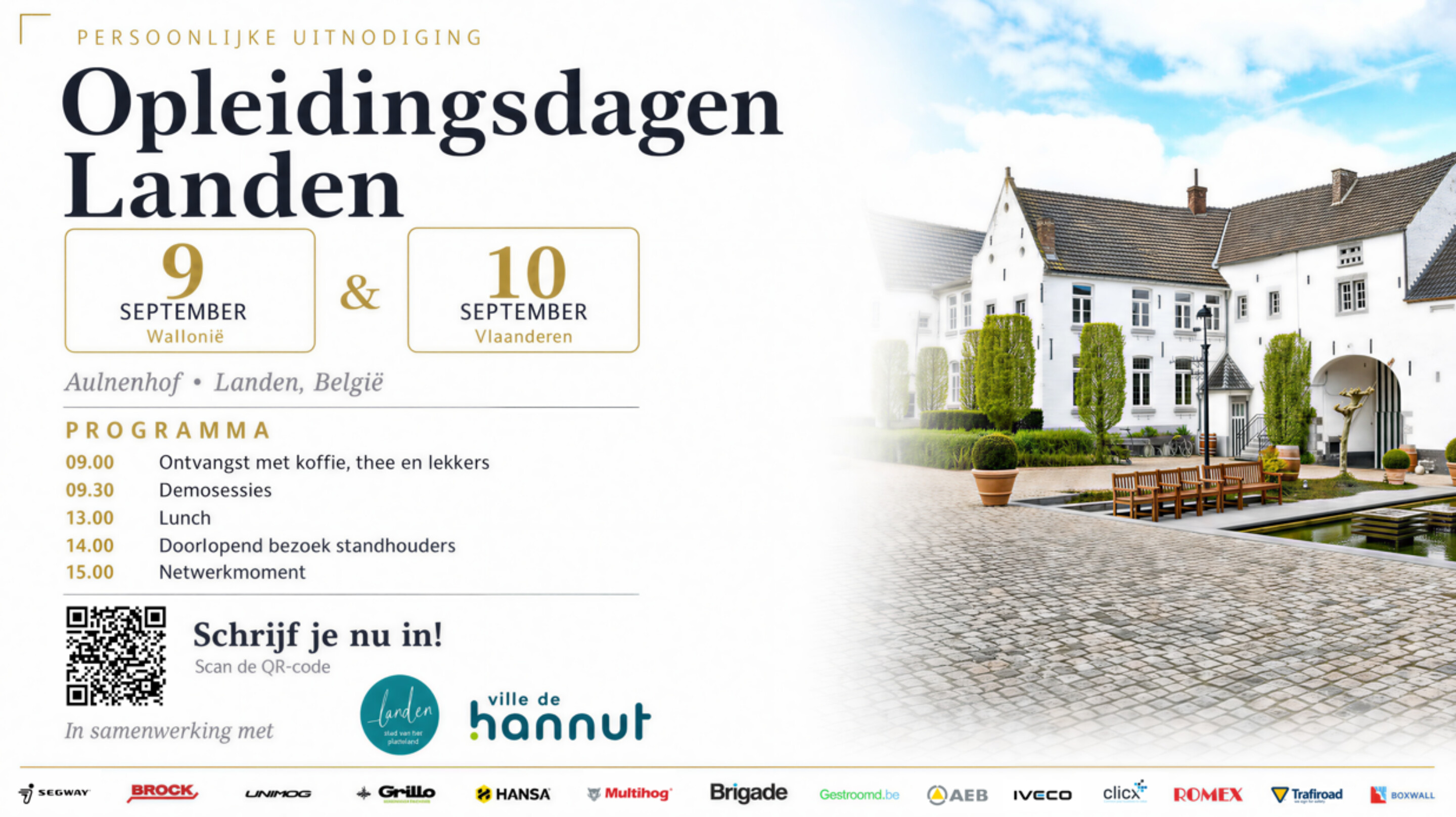 Trafiroad opleidingsdagen landen 2026 banner