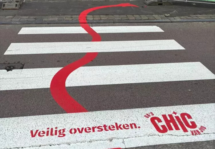 Trafiroad wegmarkering stad gent