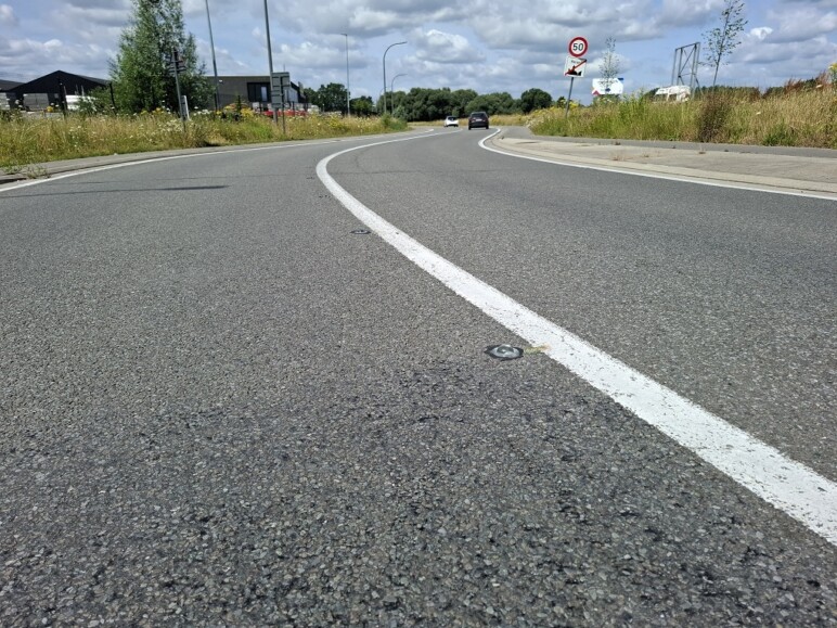 Trafiroad Glasbolreflectoren gemeente Herent 14