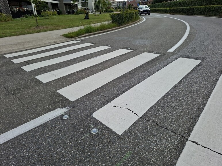 Trafiroad Glasbolreflectoren gemeente Herent 19