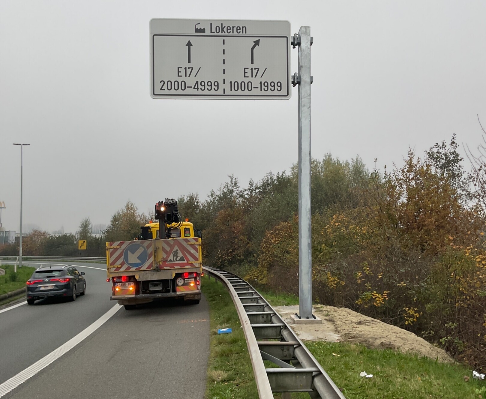 Trafiroad plaatsing signalisatie galgpaal