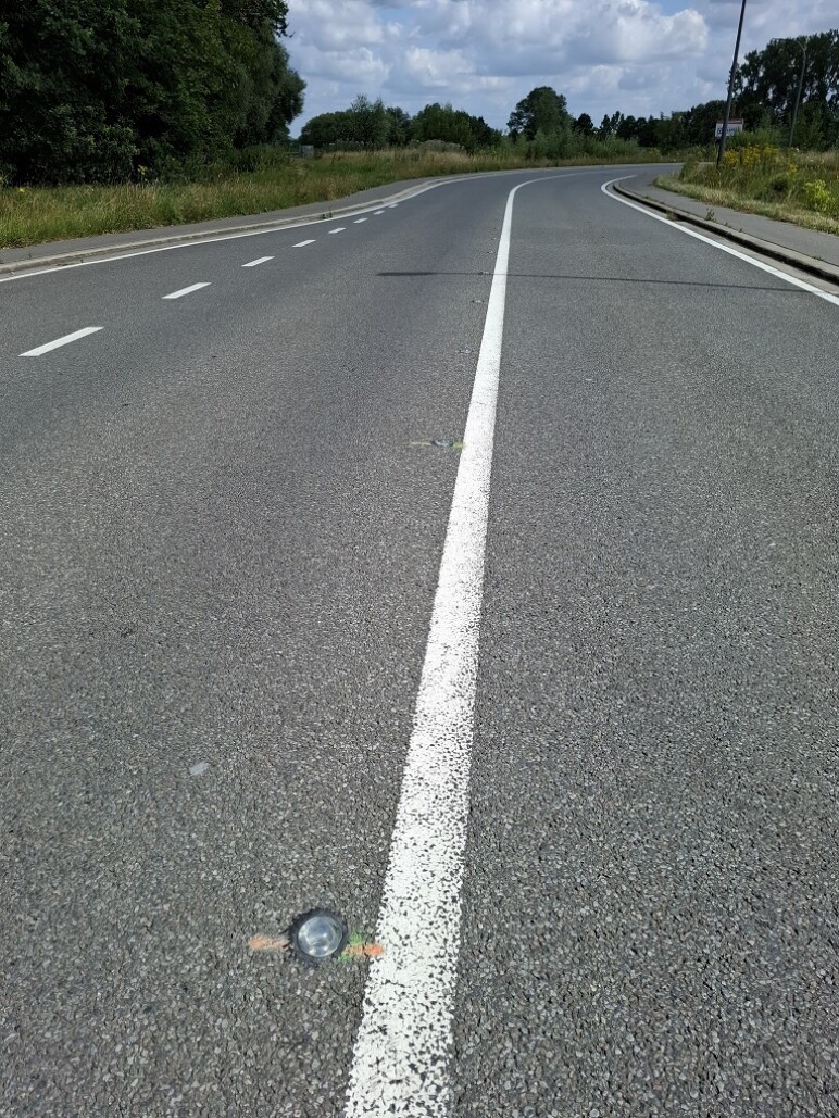 Trafiroad Glasbolreflectoren gemeente Herent 9