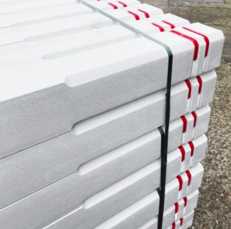 Trafiroad Diamantkoppaal kunststofreyclage wit 02