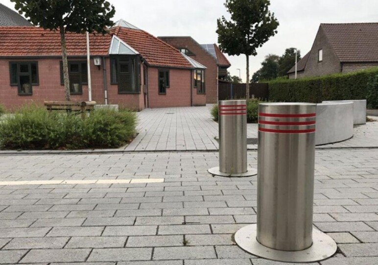 Trafiroad manueel inzinkbaar RVS