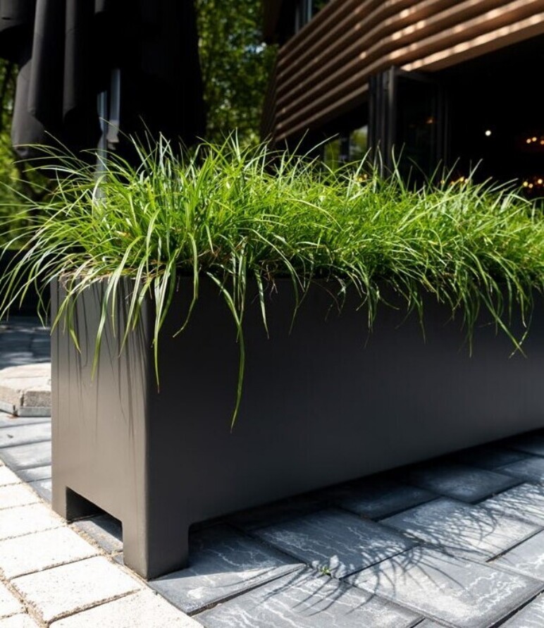 Trafiroad bloemen plantenbak RAL 09