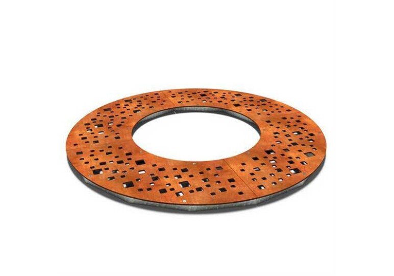 Trafiroad straatmeubilair boomrooster corten 1