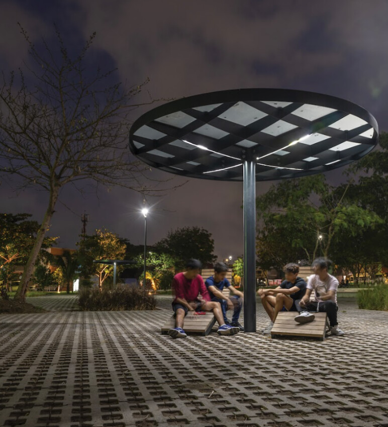 Trafiroad overkapping parasol PIN shelter 010
