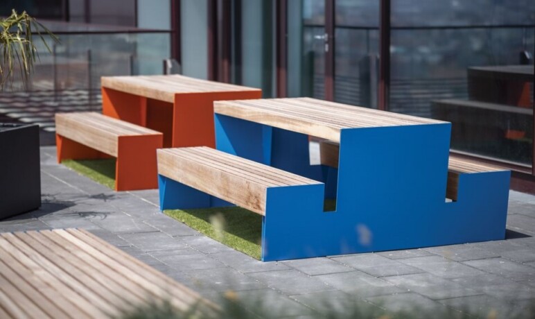 Trafiroad picknicktafel straatmeubilair kleur