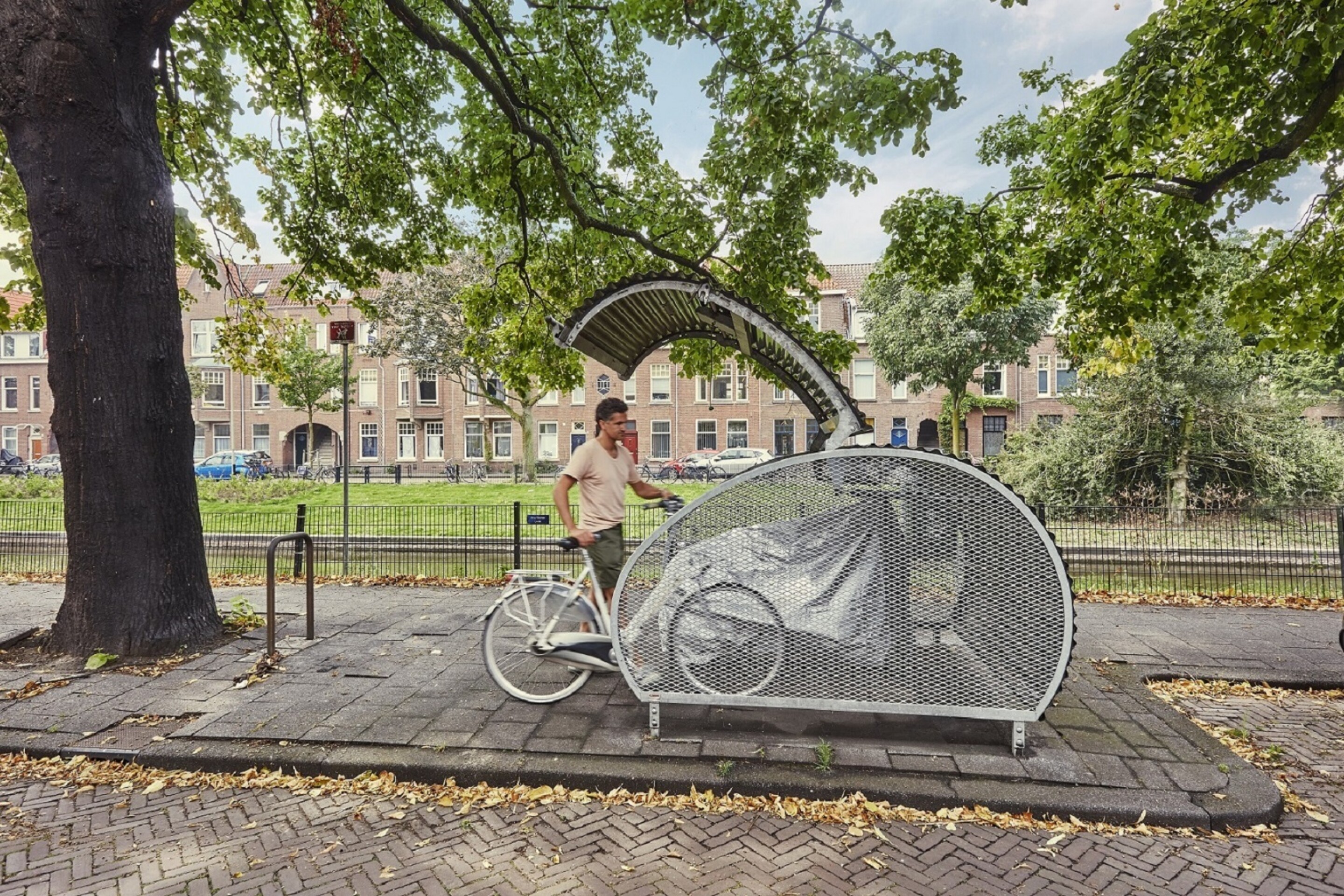 Trafiroad Fietshangar Fietsparkeren straatbeeld