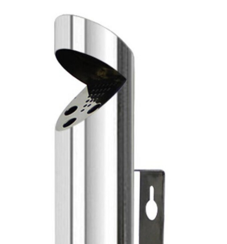 Trafiroad VVS asbak RVS wand 02a